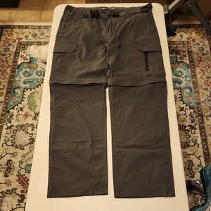 Men's L X 32 Khaki Gray Cargo Pants / Shorts